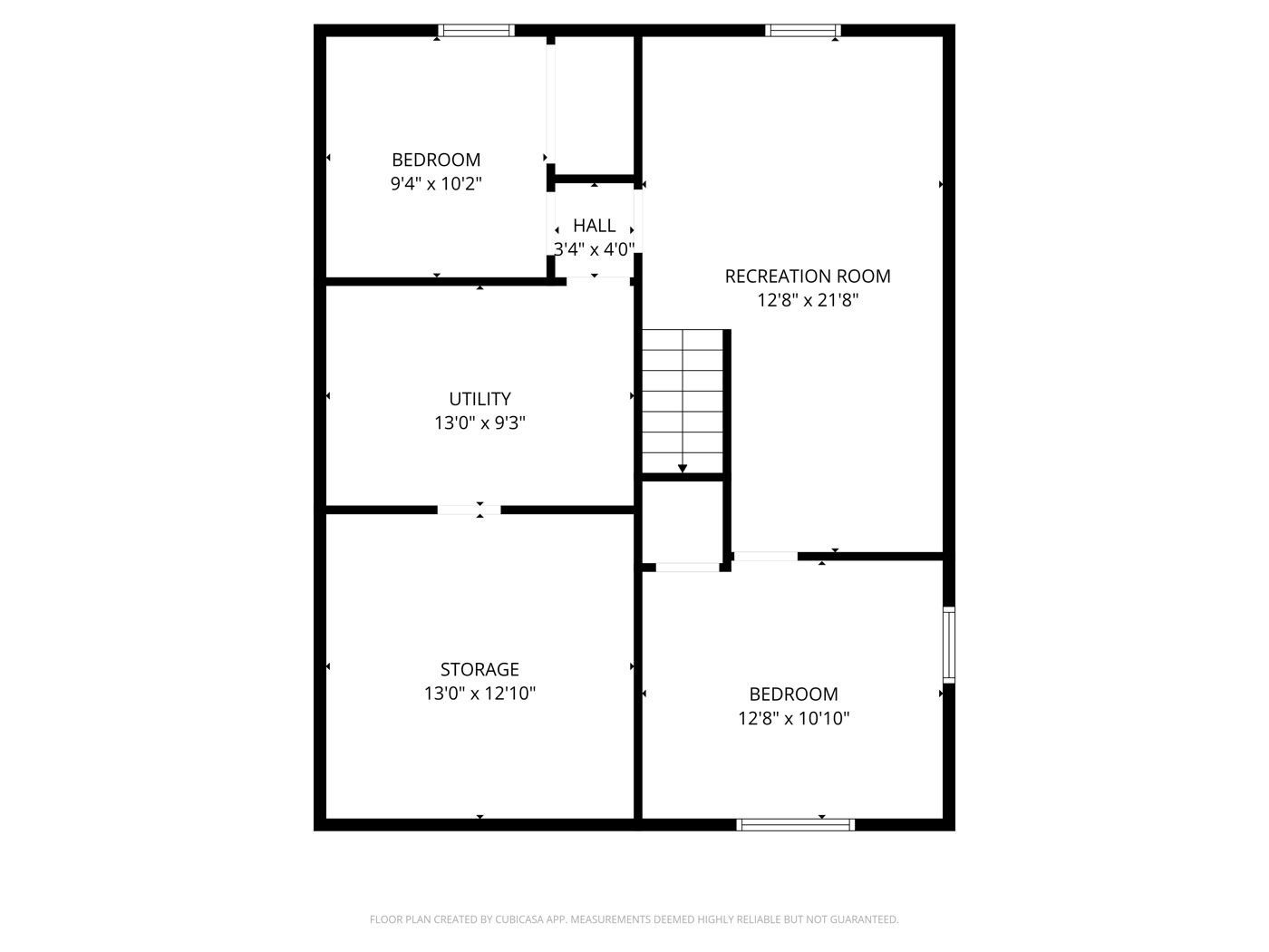 Basement floor plan